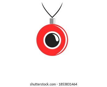 Santa cam isolated on white