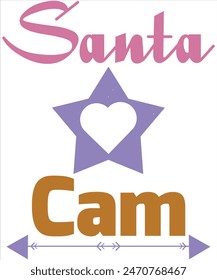 Santa Cam T-shirt, Vector File