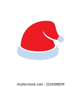Santa cap icon vector flat design eps 10