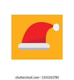 Santa cap simple illustration clip art vector