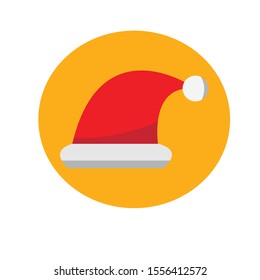 Santa cap simple illustration clip art vector
