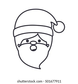 Santa cartoon of Christmas season design
