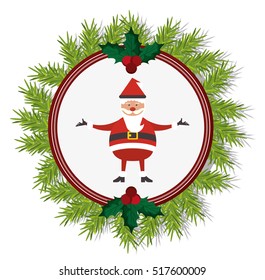 Santa cartoon of Christmas season design