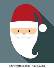 Santa cartoon icon. Merry Christmas design. vector graphic