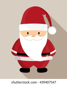 Santa cartoon icon. Merry Christmas design. vector graphic