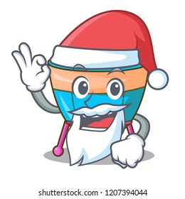 Santa cartoon timpani isolated on the mascot