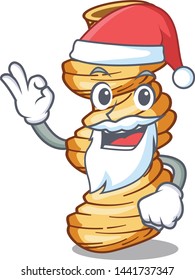 Santa cellentani pasta in a cartoon bowl