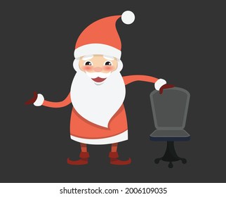 Weihnachtsmesse mit Stuhlstuhl Illustration zum Thema Vektorgrafik