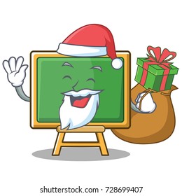 Santa chalk board character cartoon