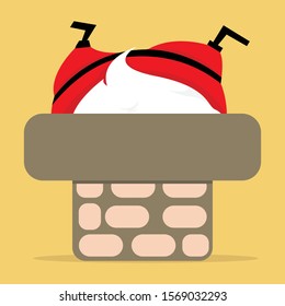 Santa Character Cartoon Icons With Different Emotions Vector Illustrations