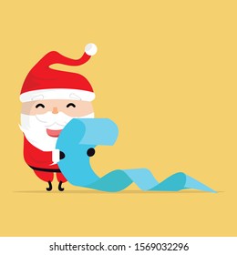 Santa Character Cartoon Icons With Different Emotions Vector Illustrations