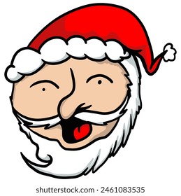 santa character chrismast illustration vector by mbelebeer