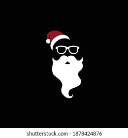 Santa character icon vector design.