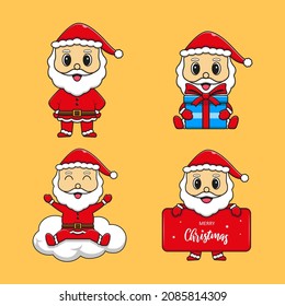 Santa-Zeichen auf Vektorgrafik
