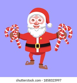 Santa characters for winter themed design needs.