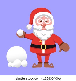 Santa characters for winter themed design needs.
