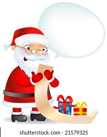 Santa Checking His List