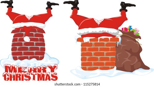 santa in the chimney