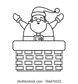 Santa in chimney