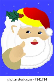 Santa Christmas card background