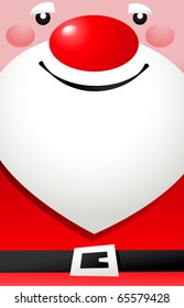 Santa Christmas card with copyspace