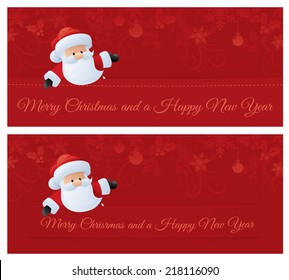 Santa and Christmas design - change the message to your own.