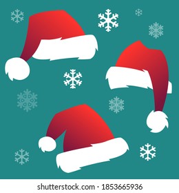 Sombrero de navidad. Ilustración del vector
