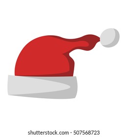 Santa christmas hat vector illustration.