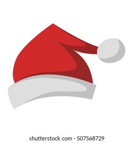 Santa christmas hat vector illustration.