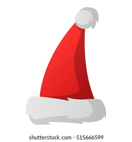 Santa christmas hat vector illustration.