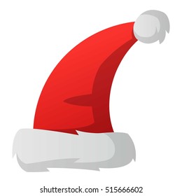 Santa christmas hat vector illustration.