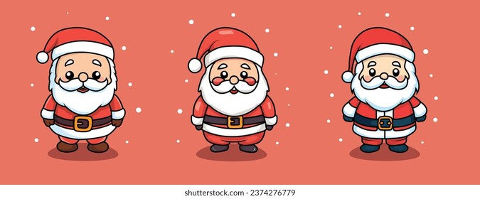 Santa at Christmas new year