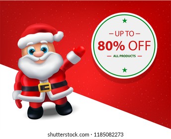 Santa Christmas Sale Banner - Level Map