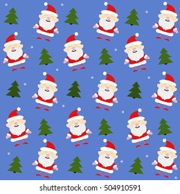 Santa and Christmas tree
