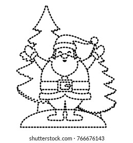 Santa with christmas tree