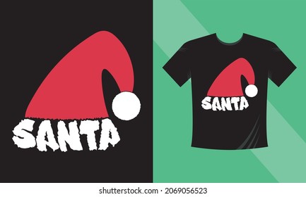 728 Black Santa Christmas Tshirt Design Images, Stock Photos & Vectors ...