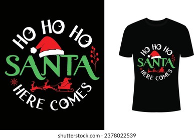 Santa Christmas T-shirt Vector Design