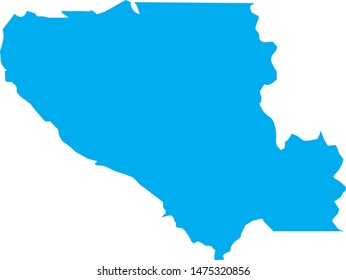 Santa Clara County Map In The State Of California