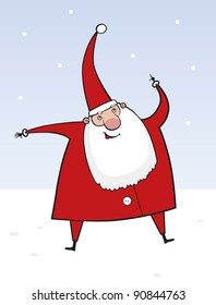 Santa Claus 2. Vector illustration