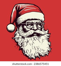 Santa Claus 2D, clipart, christmas