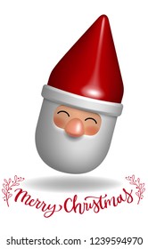 santa claus 3d toy gift character design decorative vector illustration