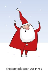 Santa Claus 4. Vector illustration