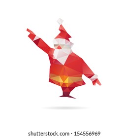 Santa Claus abstract isolated on a white backgrounds