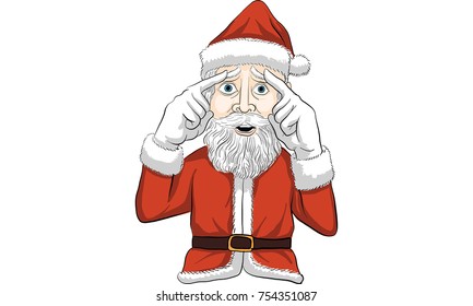 Santa claus action vector
