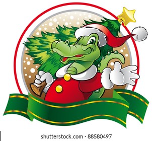 santa claus alligator