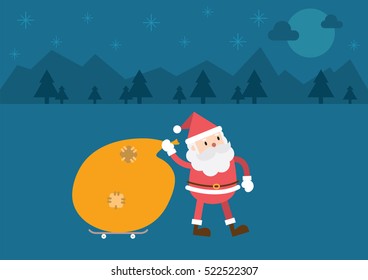 Santa Claus background.