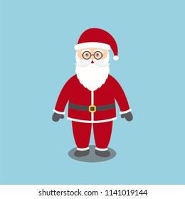 Santa Claus Background Blue Stock Vector (Royalty Free) 1141019144