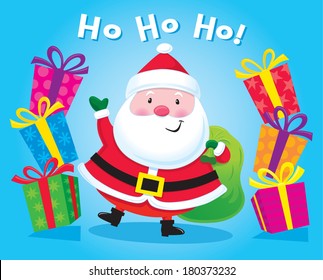 Santa Claus with Bag of Presents