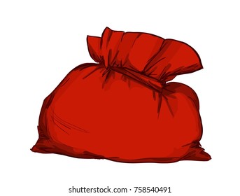 Santa Claus Bag Vector Illustration