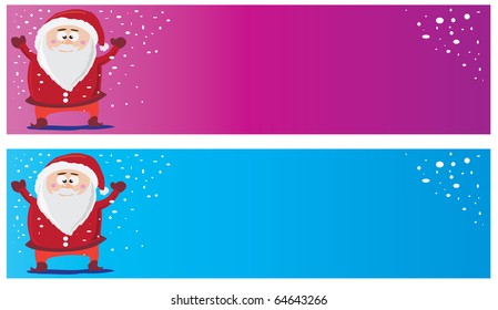 Santa claus banners